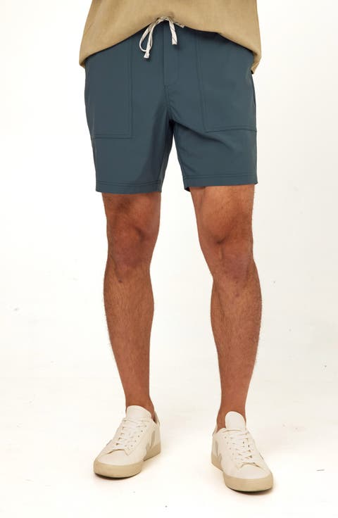 Essential Flat Front Stretch Drawstring Shorts