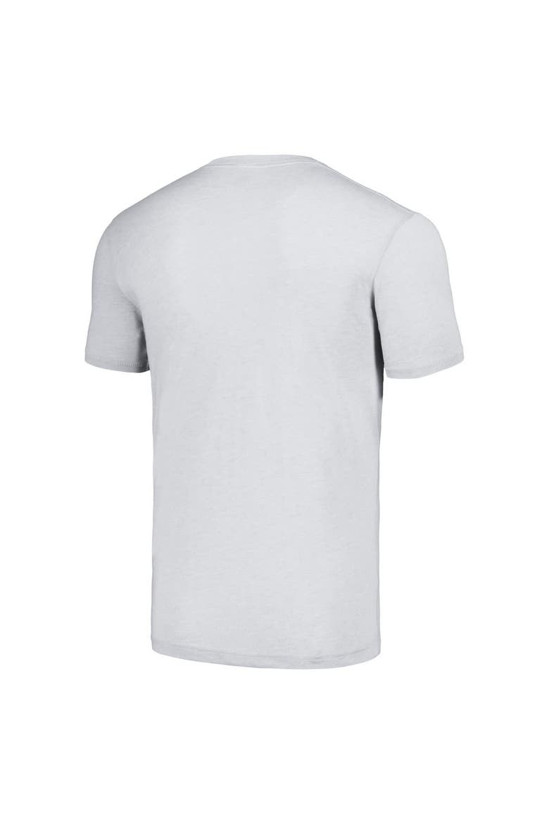 Men's Homage Jaylen Waddle Heathered Anthracite Miami Dolphins Caricature Player Tri-Blend T-Shirt, Alternate, color, Anthracite