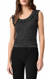 Clareen Metallic Sweater Tank