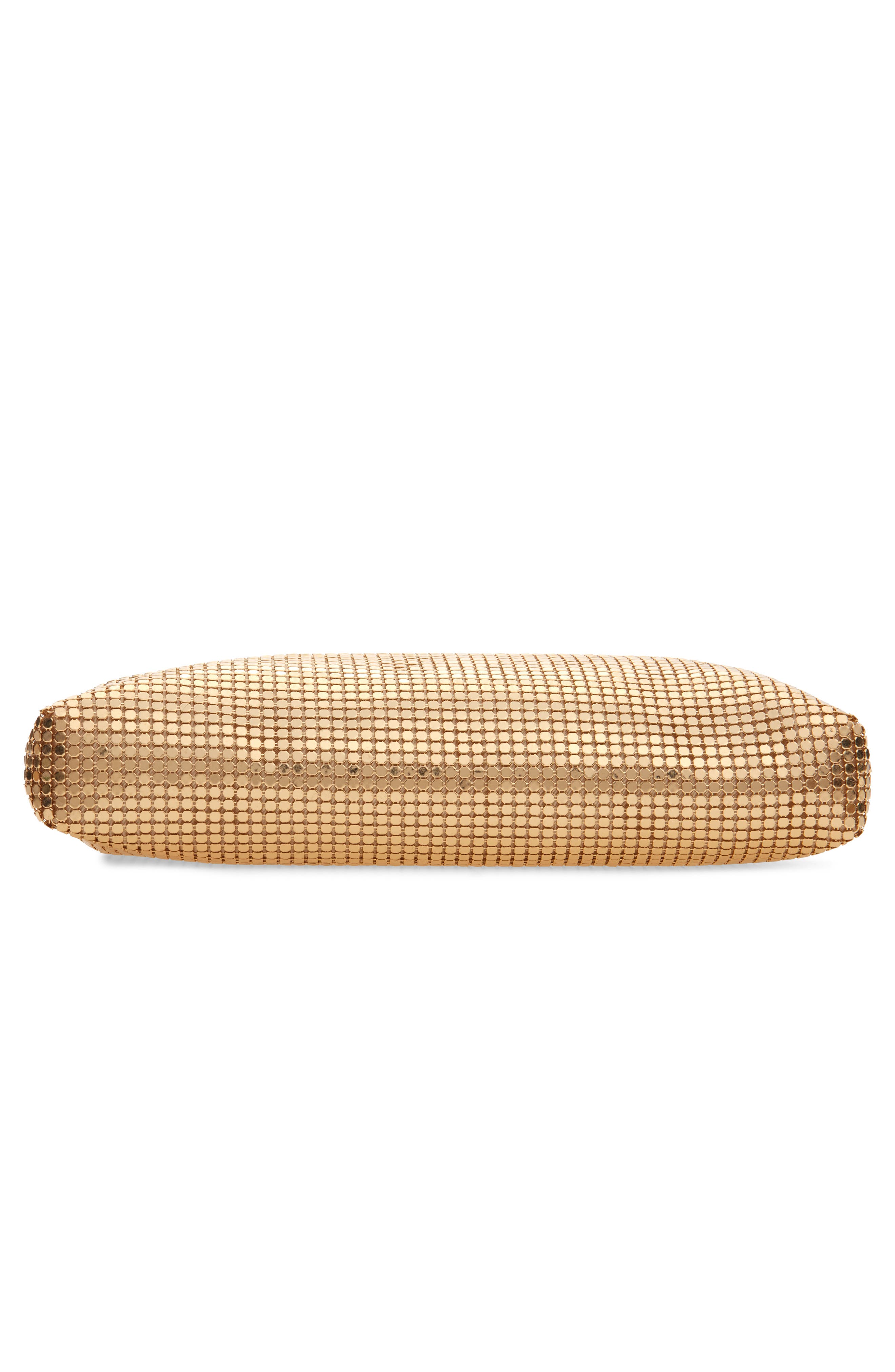 Anya Hindmarch Maud Metallic Mesh Clutch, Alternate, color, Gold
