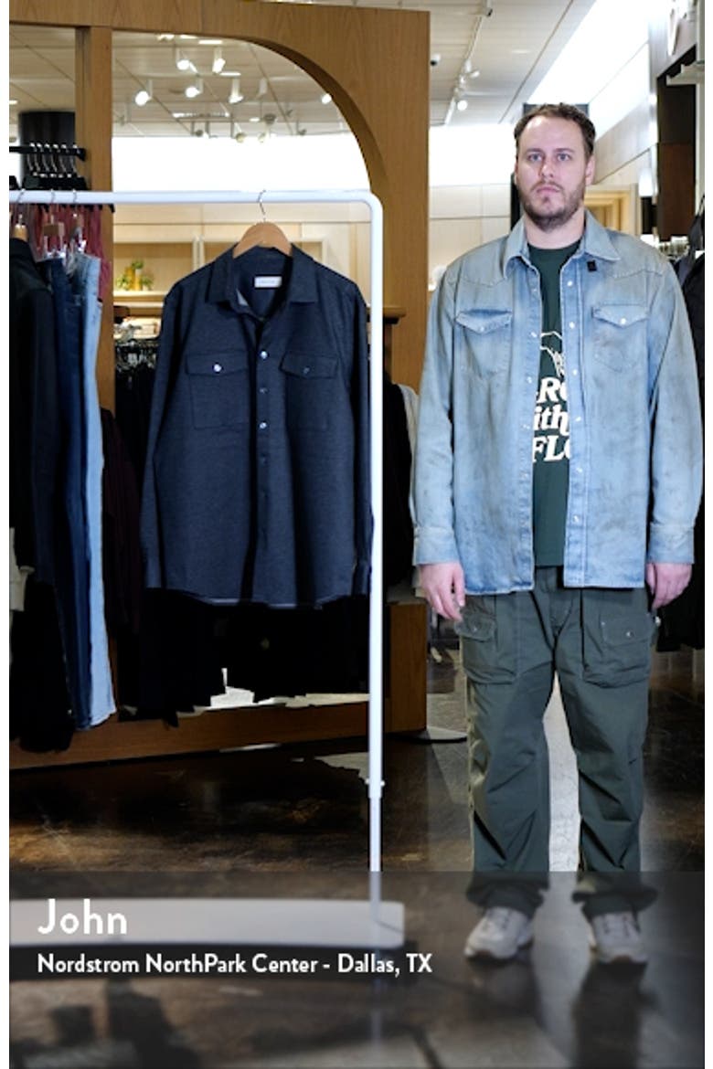Check Knit Shirt Jacket video