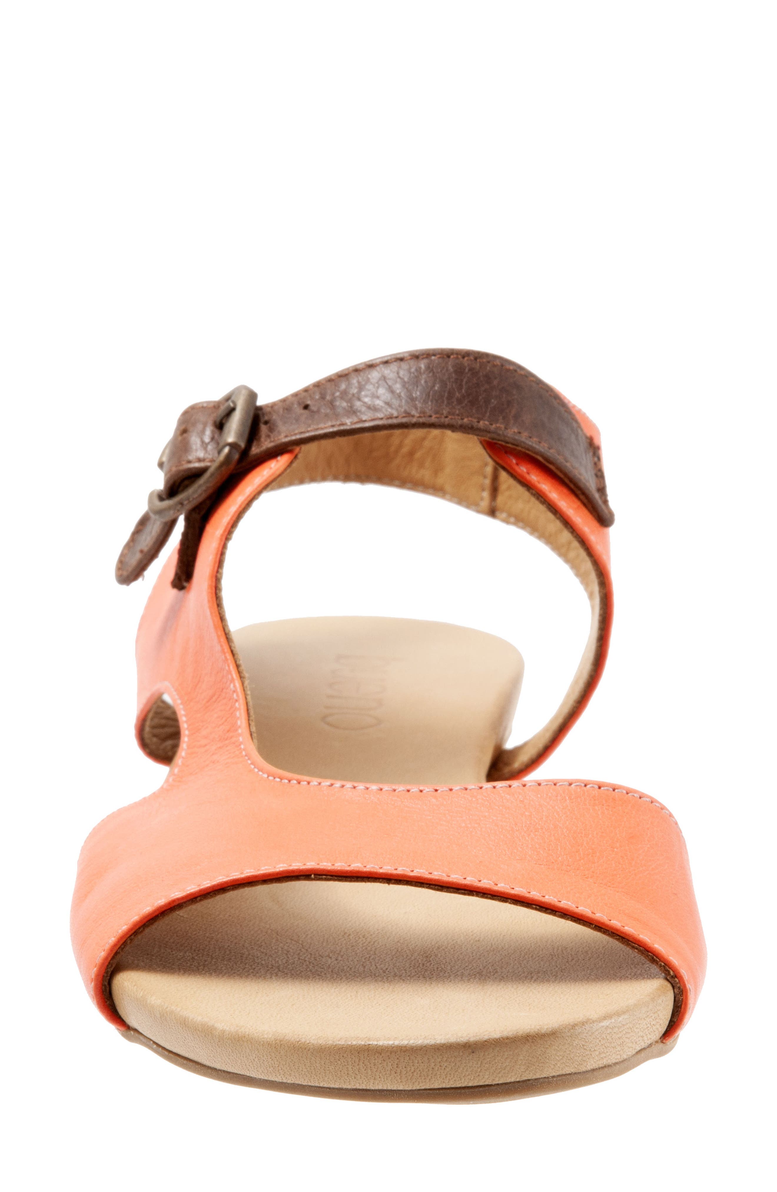 Kina Sandal, Alternate, color, ORANGE LEATHER