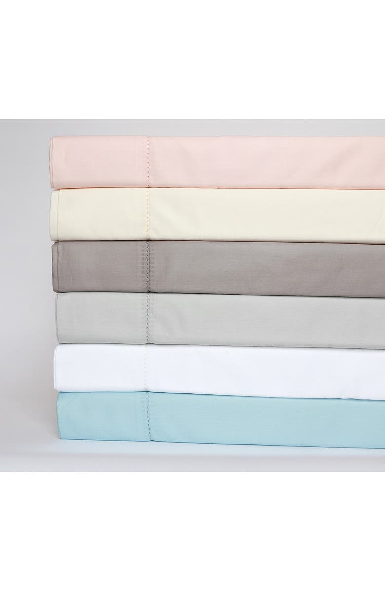 MELANGE HOME Hemstitch 3-Piece Sheet Set, Alternate, color, Grey