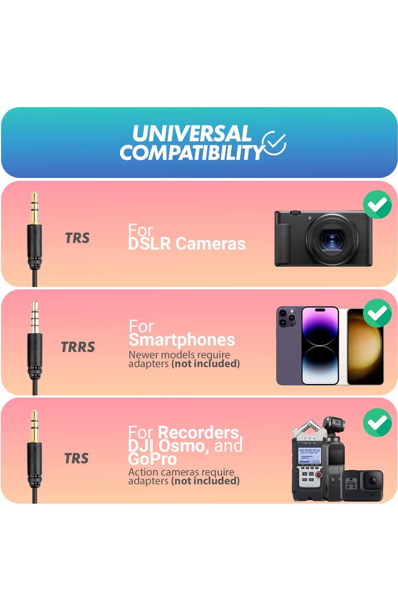 MOVO VXR10-PRO Supercardioid Shotgun Microphone for Cameras and Smartphones, Alternate, color, Black