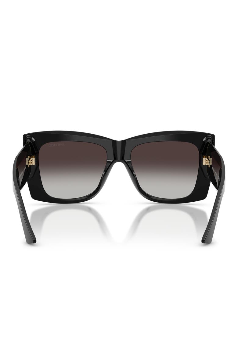 54mm Gradient Square Sunglasses, Alternate, color, BLACK / GREY GRADIENT