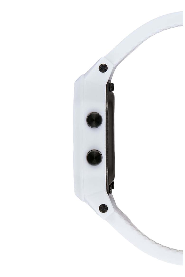 Siren Digital Recycled Plastic Strap Watch, 36mm, Alternate, color, WHITE