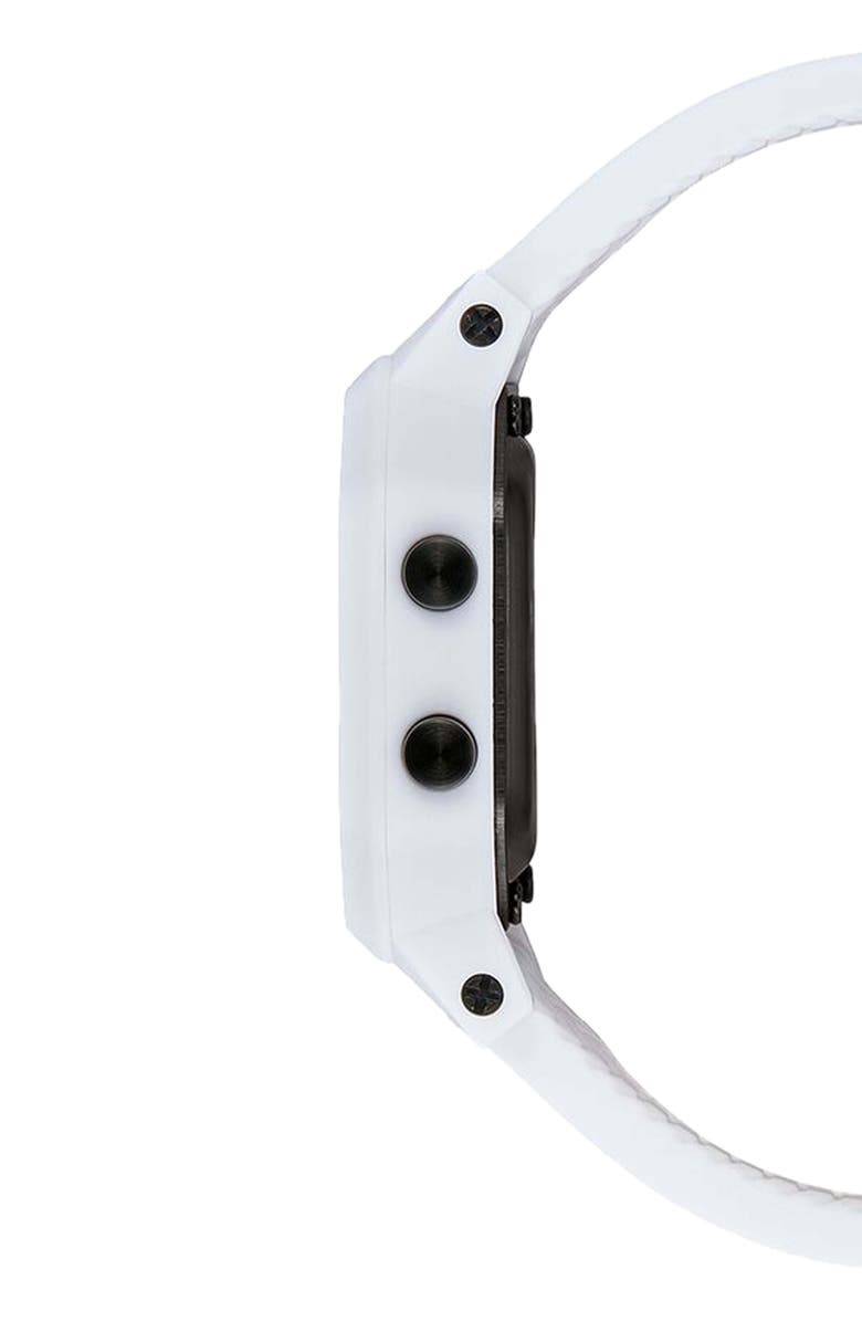 Nixon Siren Digital Recycled Plastic Strap Watch, 36mm, Alternate, color, White