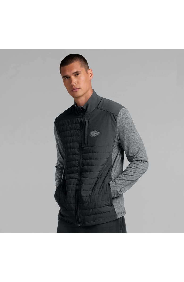 FANATICS Unisex Fanatics Black/Heather Gray Kansas City Chiefs Front Office Tonal Full-Zip Jacket, Alternate, color, Black
