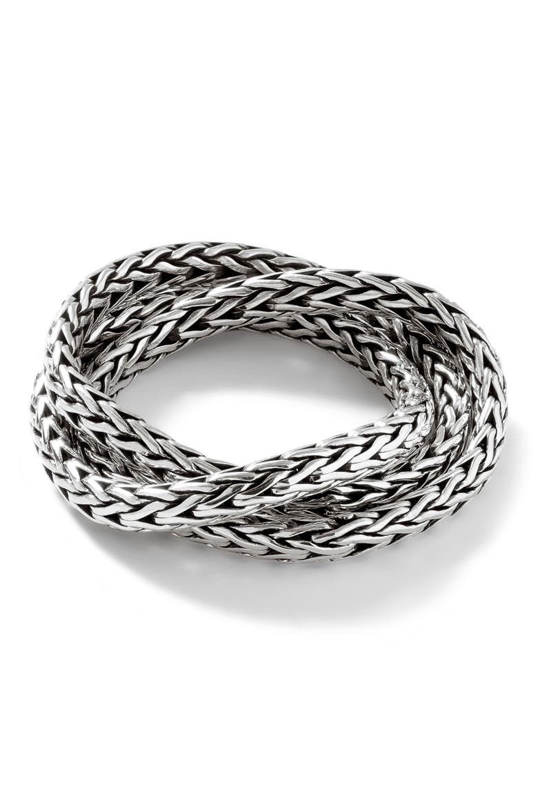 Classic Chain Layered Ring, Alternate, color, SILVER