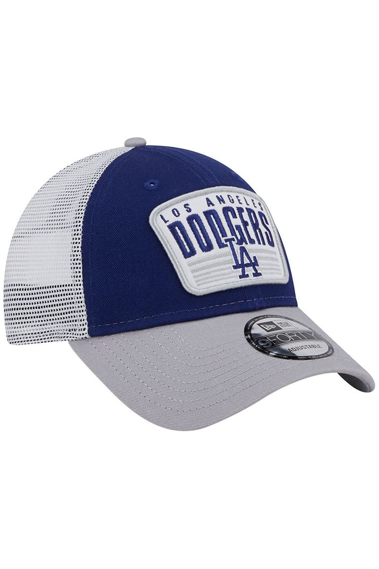 Men's New Era Royal Los Angeles Dodgers Two-Tone Patch 9FORTY Snapback Hat, Alternate, color, Royal