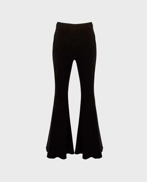 Anne Fontaine Vic Velvet Pants In Black