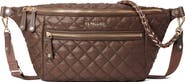 MZ Wallace Small Crosby Quilted Nylon Convertible Sling Bag