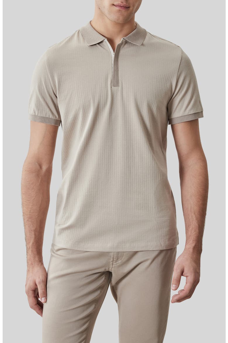 Whistler Half Zip Polo, Main, color, SAND