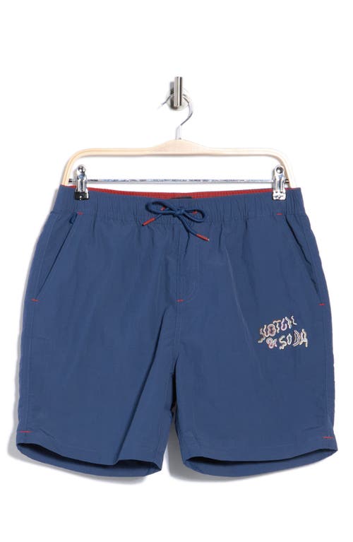 Scotch & Soda Swim Trunks In Blue