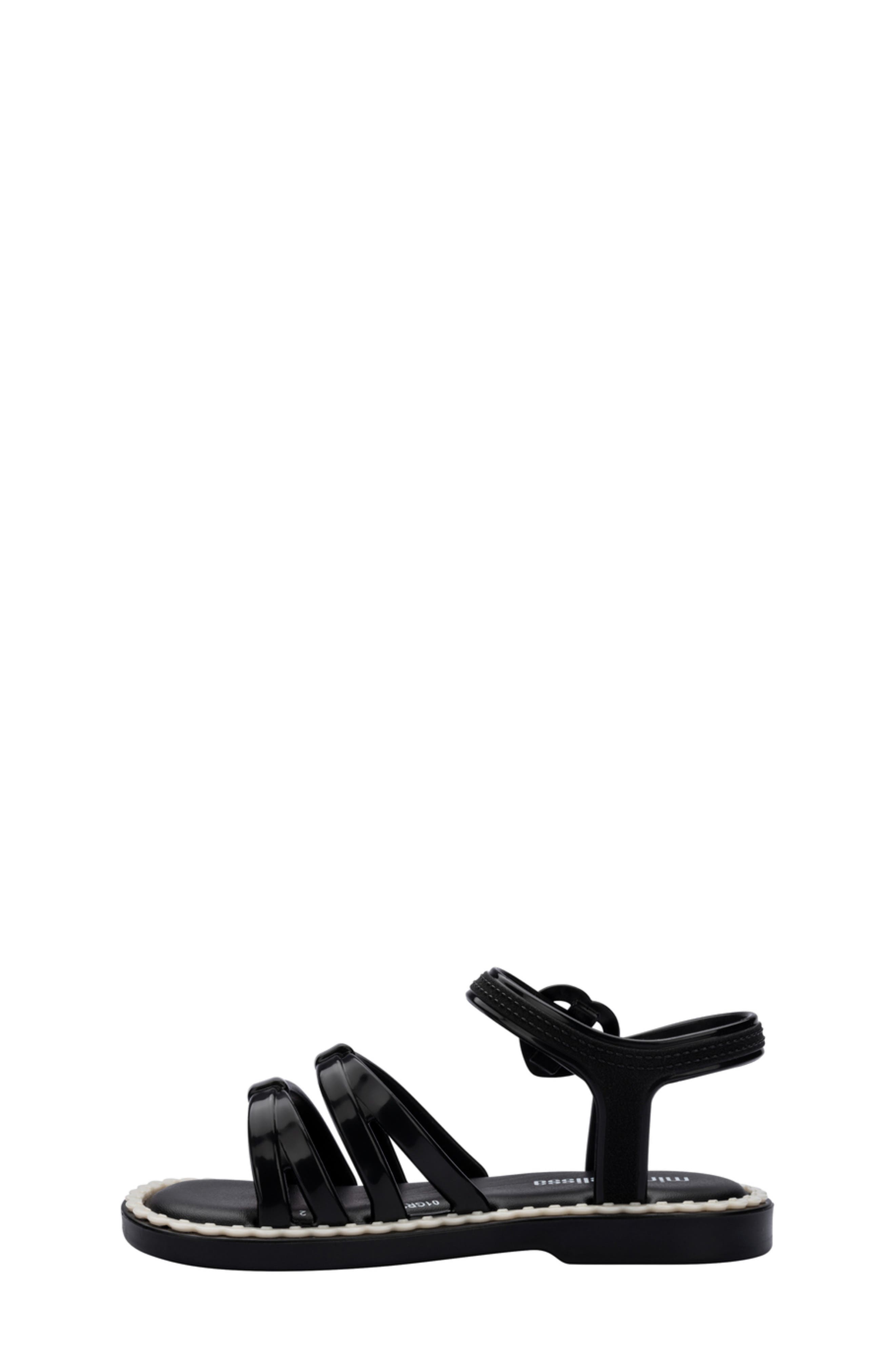 Kids' Aurora Sandal, Alternate, color, BLACK/ BEIGE