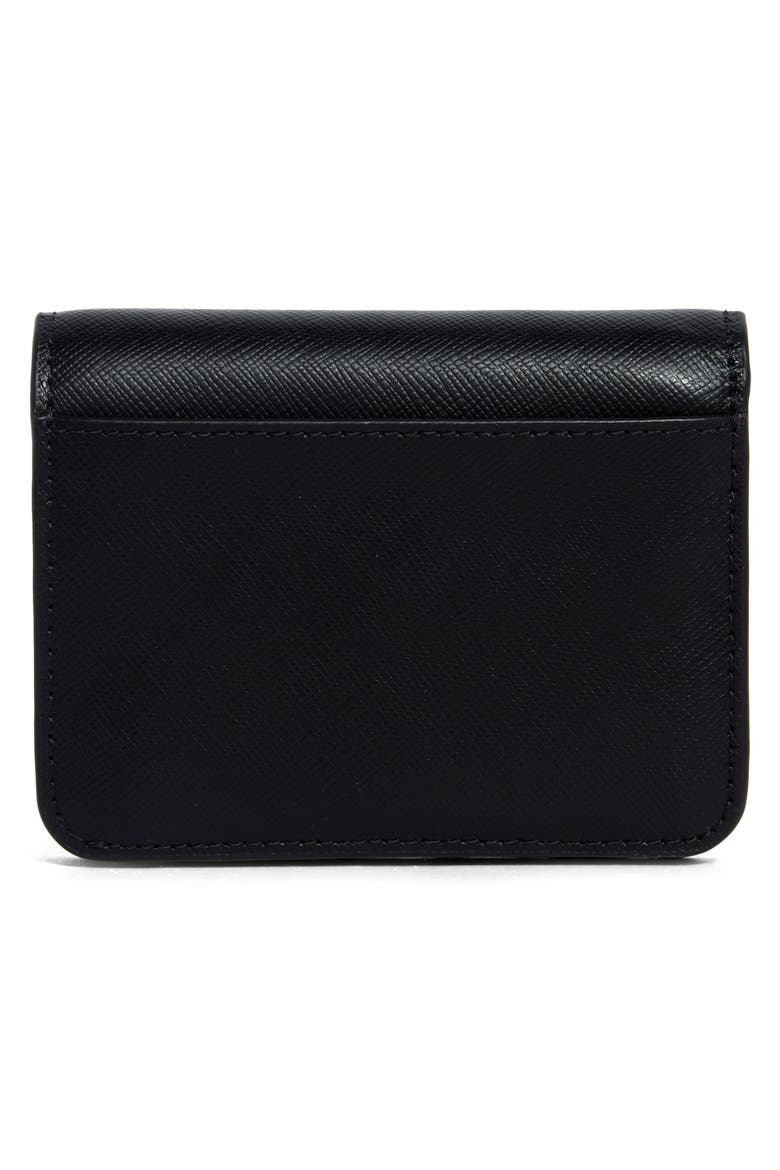 madison saffiano leather wallet, Alternate, color, BLACK