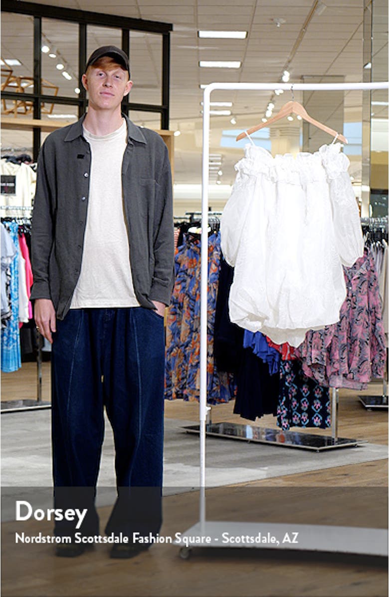 Nava Floral Embroidery Off the Shoulder Minidress, sales video thumbnail