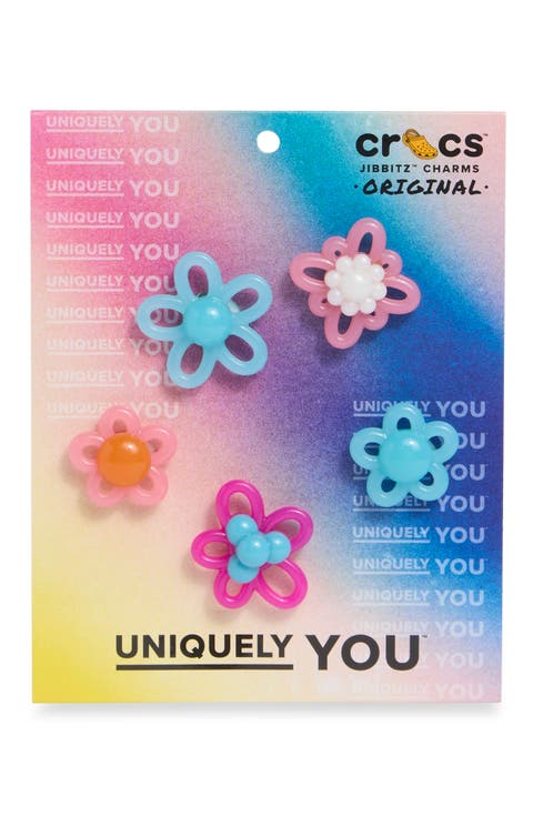Kids' Assorted 5-Pack Vibrant Blossom CROCS Shoe Charms