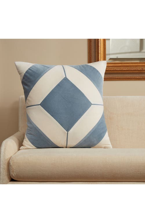 Roselli Trading Company Diamond Blue Throw Pillow In Blue