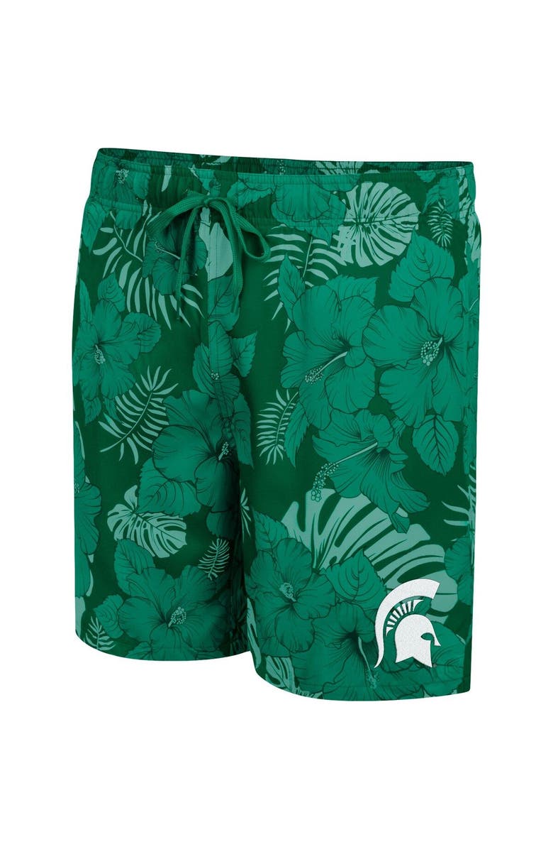 COLOSSEUM Men's Colosseum Green Michigan State Spartans The Dude Swim Shorts, Alternate, color, 