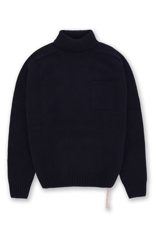Fortela Mallory Merino Wool High Neck Sweater In Black