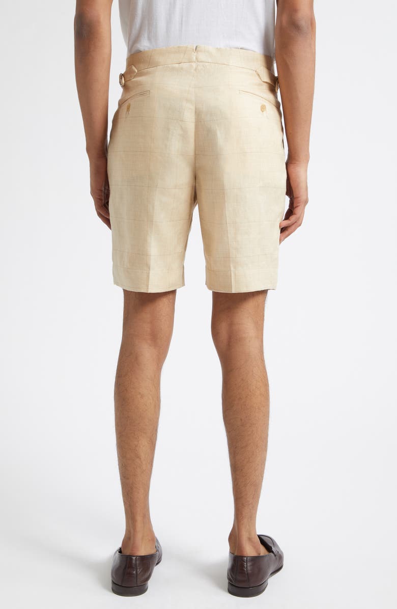 Ralph Lauren Purple Label Gregory Linen-Blend Short, Alternate, color, Classic Tan