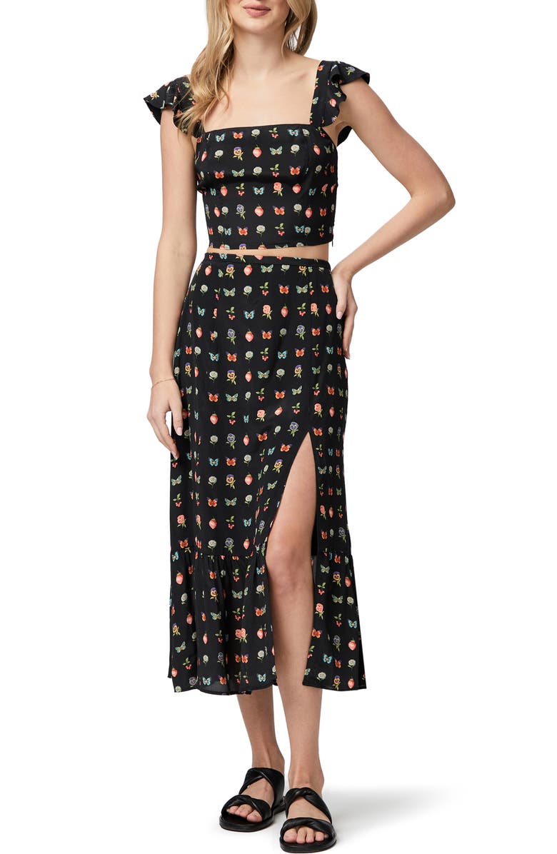 PAIGE Naya Ruffle Strap Crop Tank, Alternate, color, 