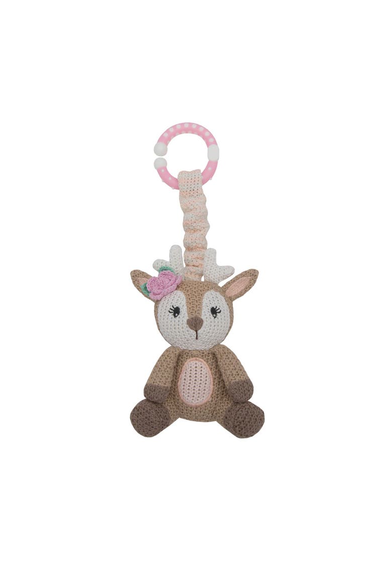 2pk Stroller Toy - Bunny & Fawn, Alternate, color, White