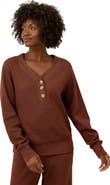 Pact Thermal Waffle Henley Pullover