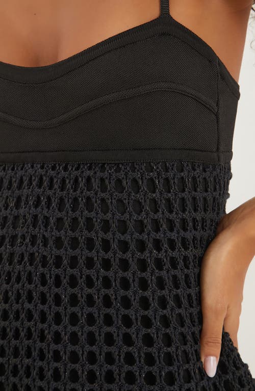 Vix Paula Hermanny Solid Tidsy Cover-up Dress In Black