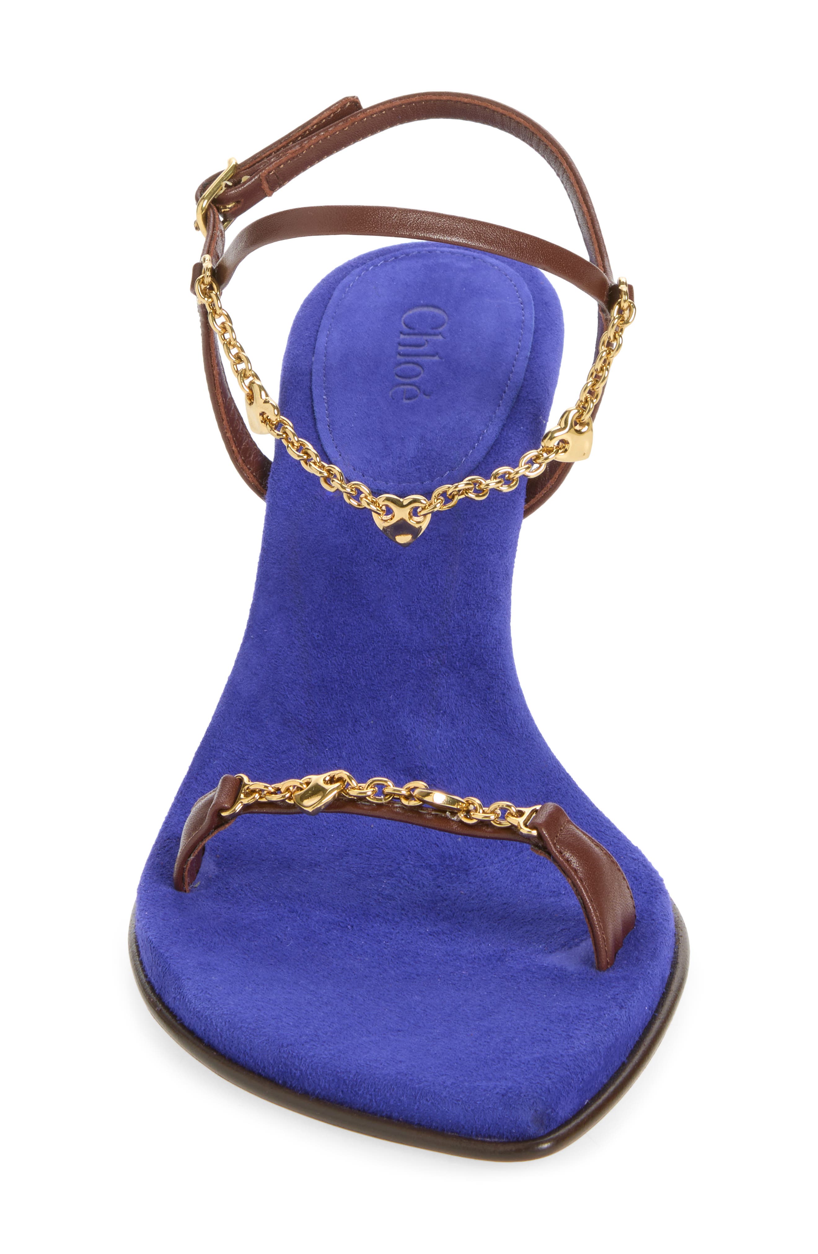 Zia Chain Drape Sandal, Alternate, color, OLYMPIC BLUE
