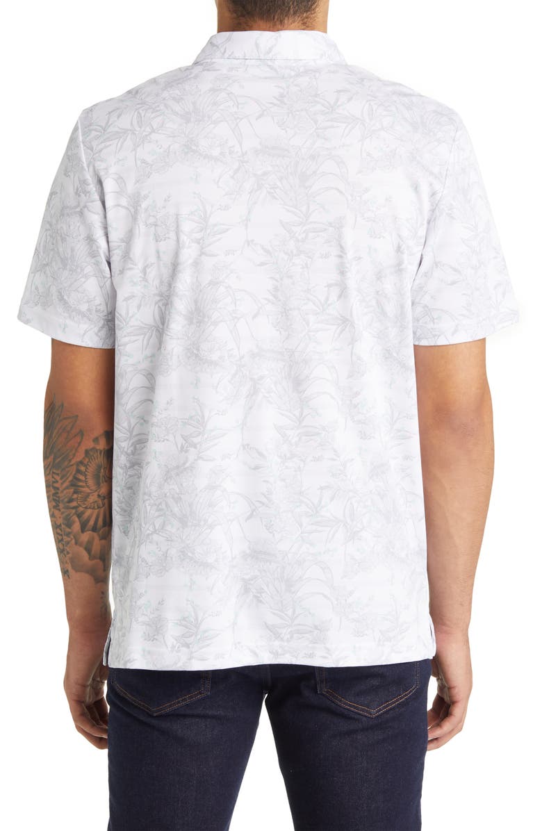 TravisMathew Stay on Target Floral Piqué Polo, Alternate, color, 