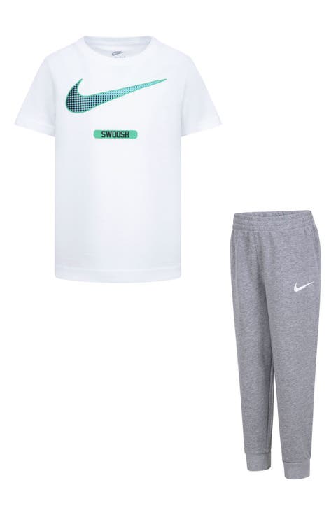 Kids' Swoosh T-Shirt & Pants Set (Little Kid)
