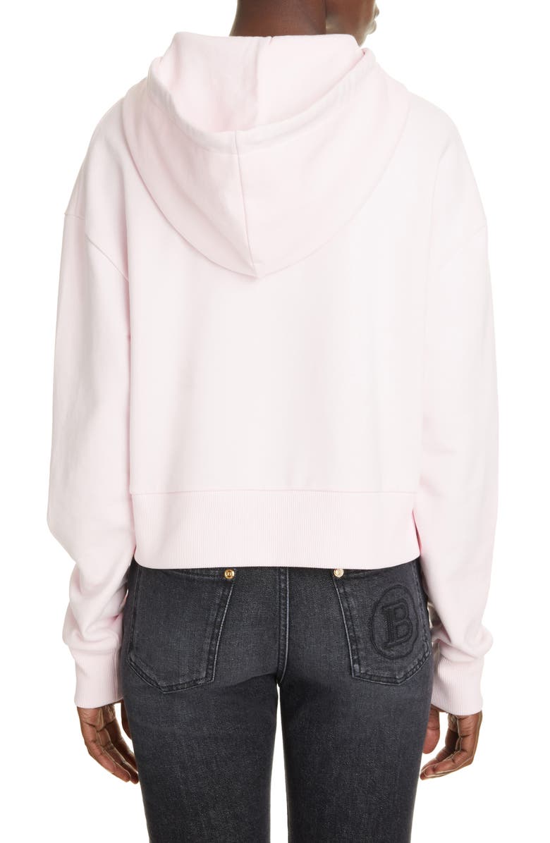 Balmain Logo Hoodie, Alternate, color,