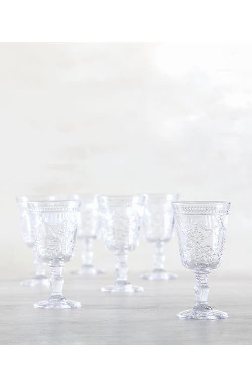 Fortessa Debutante Set Of 6 Goblet Glasses In Transparent