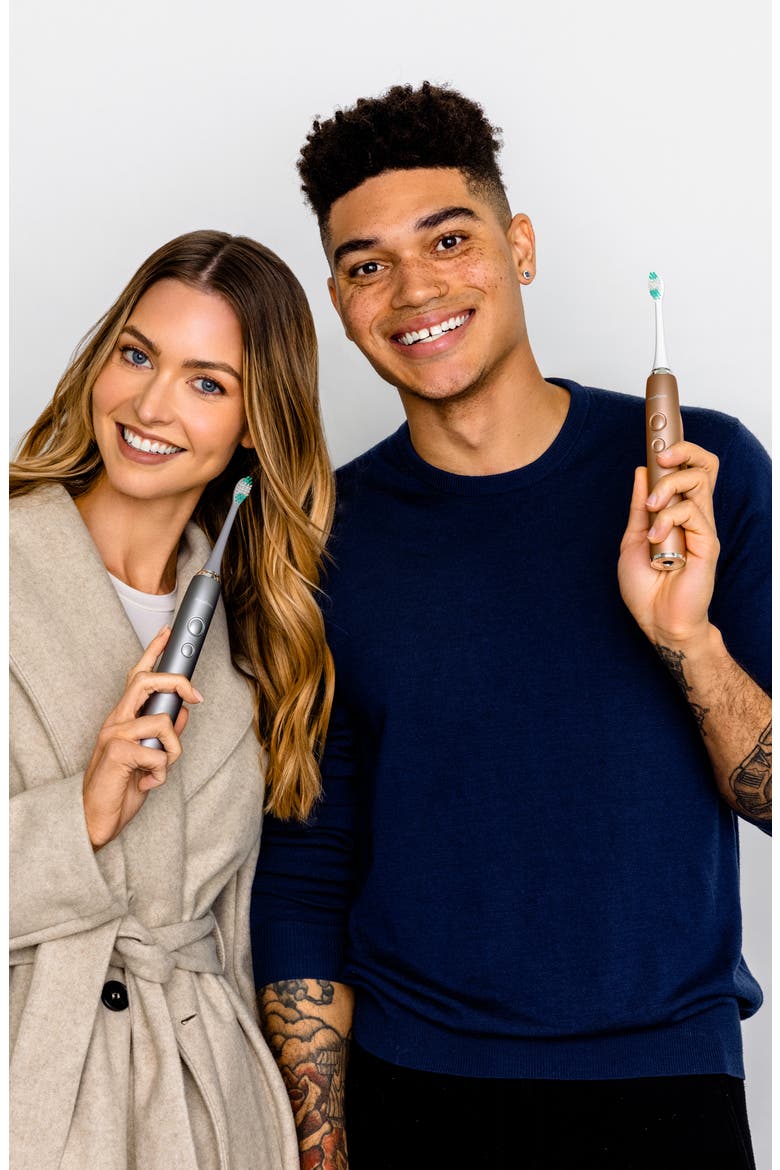 VIBE Series UltraSonic Whitening Electric Toothbrush Set, Alternate, color, CHARCOAL