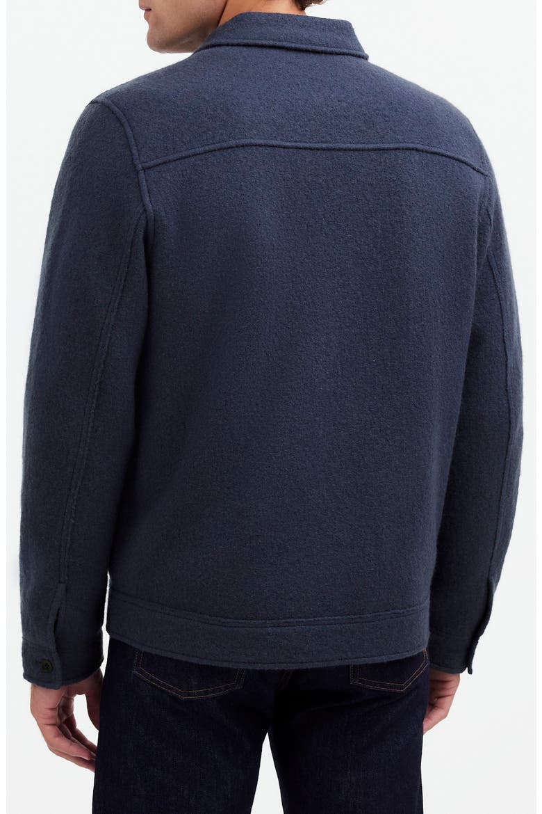 Boiled Wool Shirt Jacket, Alternate, color, DARK BALTIC