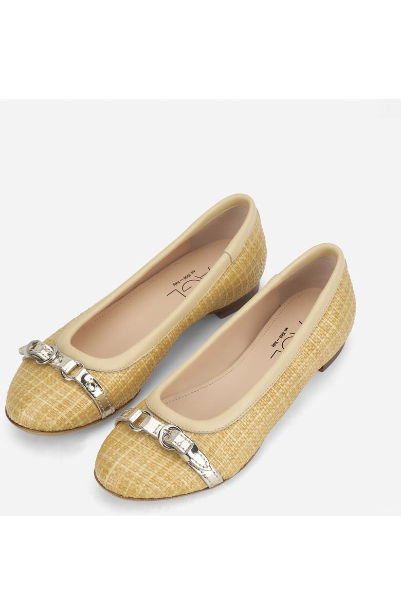 AGL Mae Cap Toe Ballet Flat, Alternate, color, Light Beige