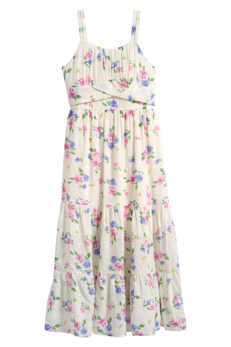Kids' Emma Tiered Maxi Dress, Main, color, IVORY