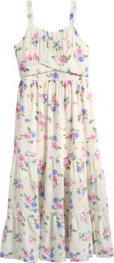 Ava & Yelly Kids' Emma Tiered Maxi Dress