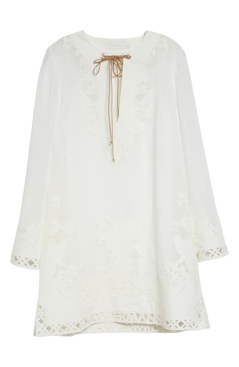 Indra Embroidered Tunic Dress