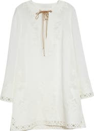 Zimmermann Indra Embroidered Tunic Dress