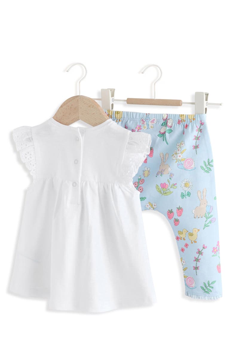 NEXT Picnic Top & Leggings Set, Alternate, color, White