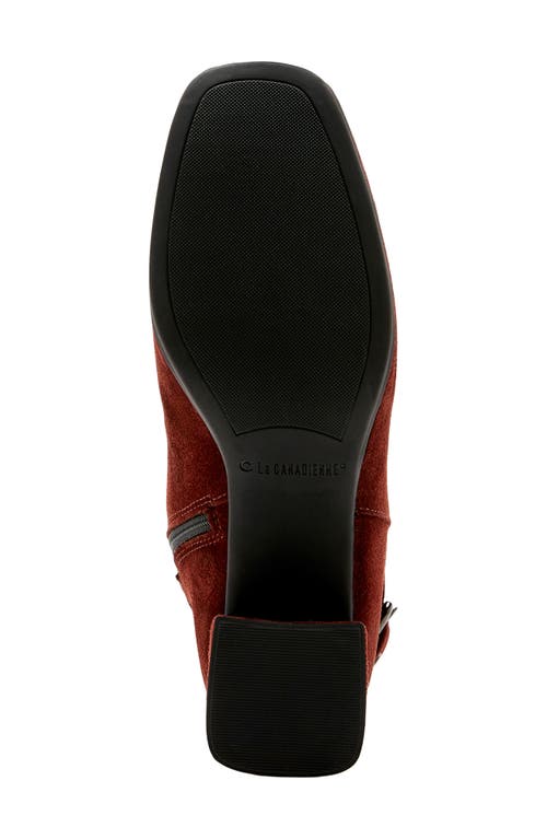 La Canadienne Jeff Buckle Bootie In Burgundy