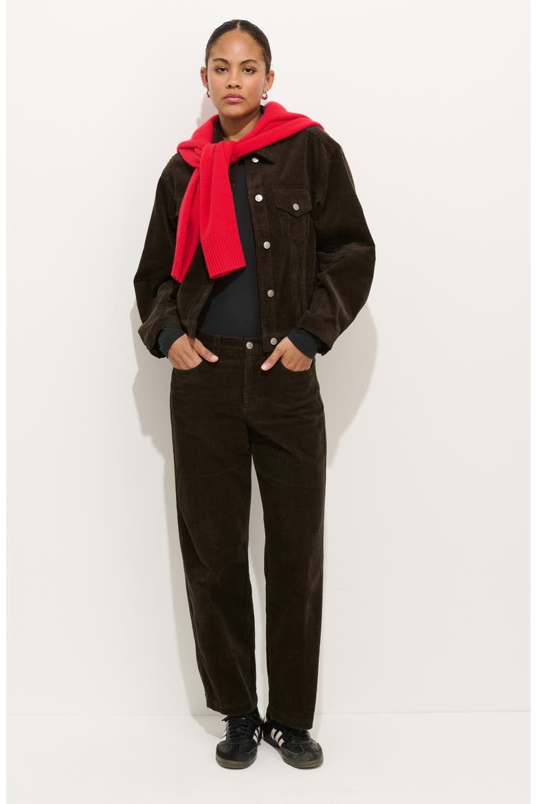 Camden Rider Corduroy Jacket, Alternate, color, CHOCOLATE