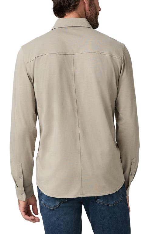 Paige Cosgrove Knit Button-up Shirt In Nude