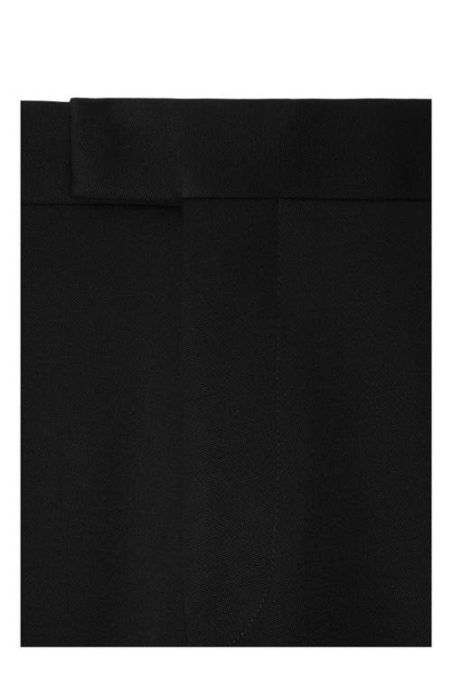 Burberry Wool Tuxedo Trousers In Black