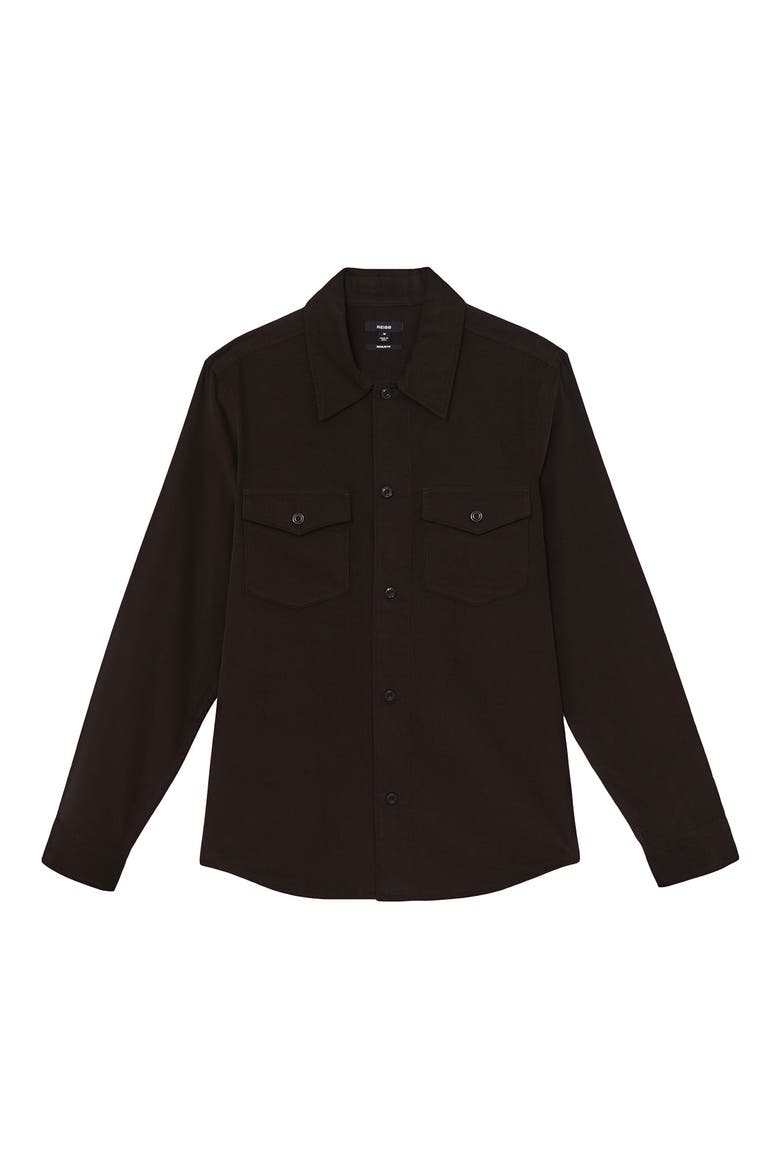 Kai Cotton Shirt Jacket, Alternate, color, BROWN