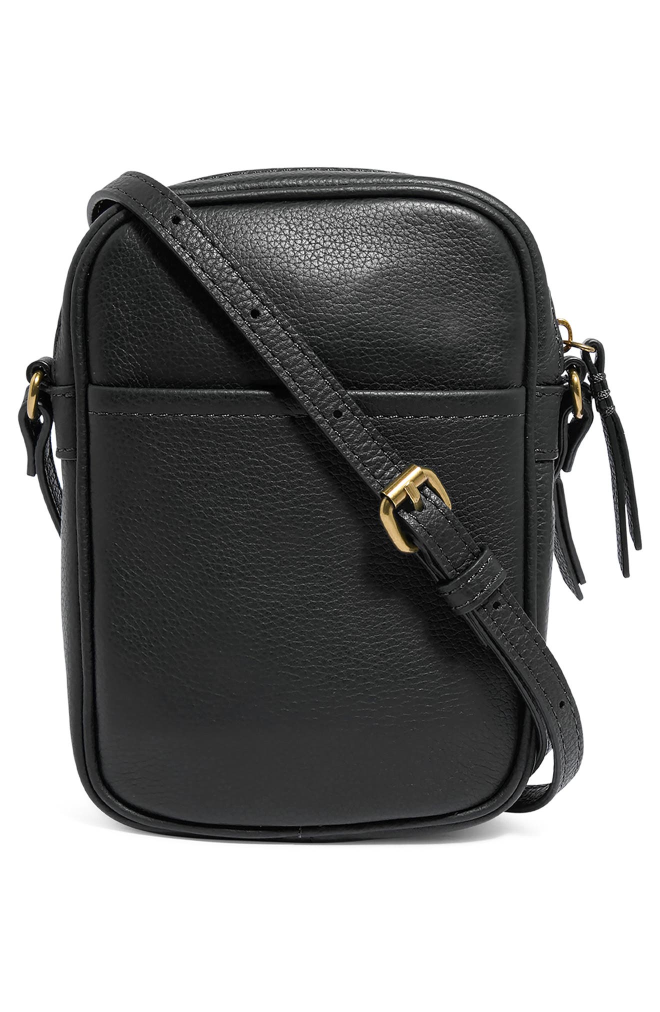 AMERICAN LEATHER CO. Cleveland Mini Crossbody Bag, Alternate, color, Black