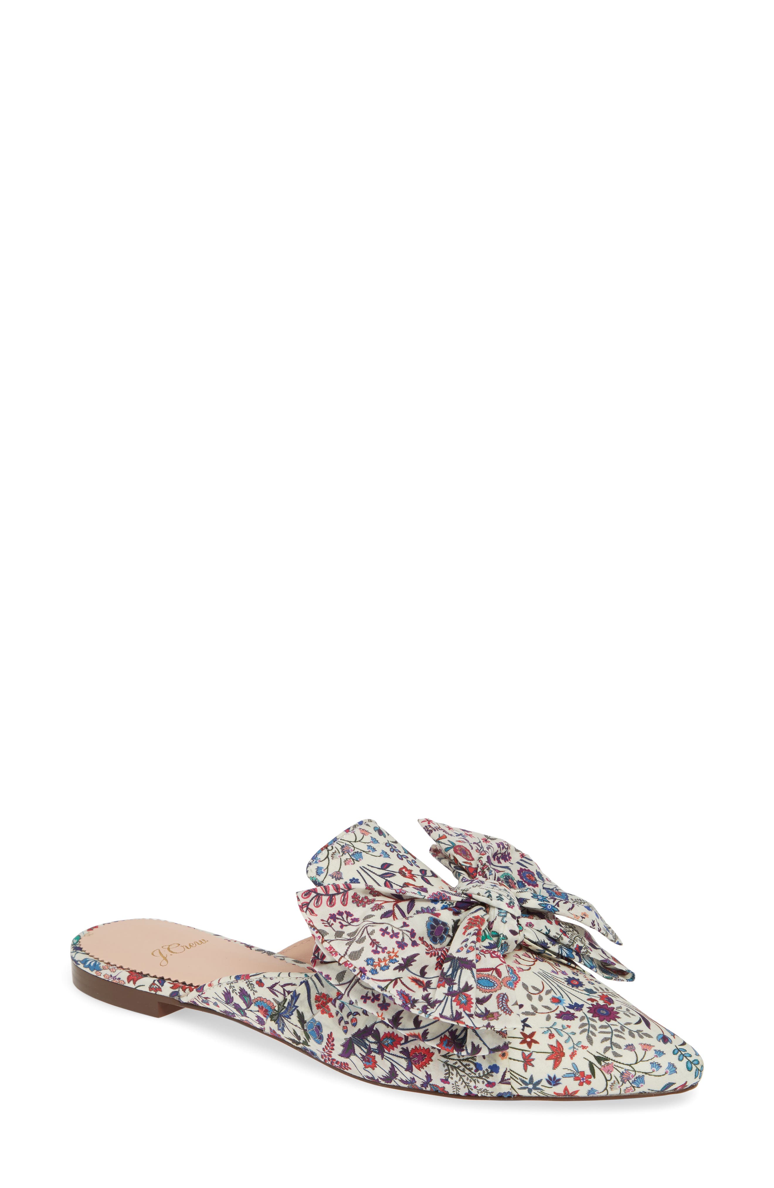 Pointed Toe Mule, Main, color, WHITE MULTI